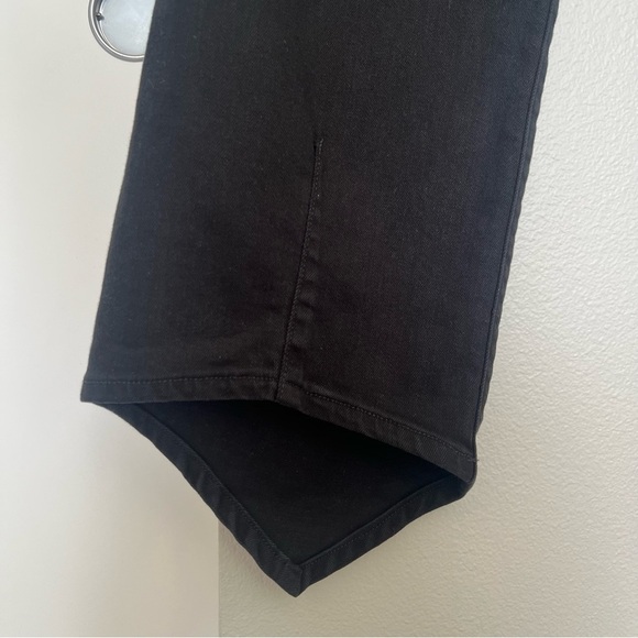 Mother The Dagger Flood Wide Leg Jeans - Bandana Hem - Black Wash - Size 29 - Picture 12 of 16